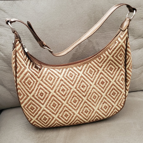 The SAK woven straw shoulder purse - Picture 2 of 13